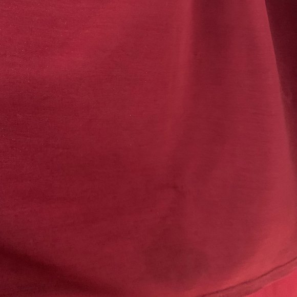 2/$30 Burgundy Maroon Peter Pan Collar Dress 8 - Picture 4 of 4